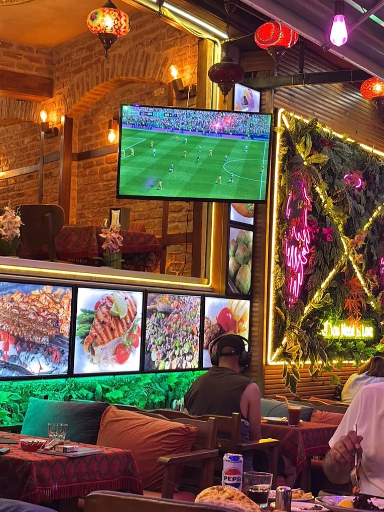 Warm and traditional interior atmosphere of the restaurant