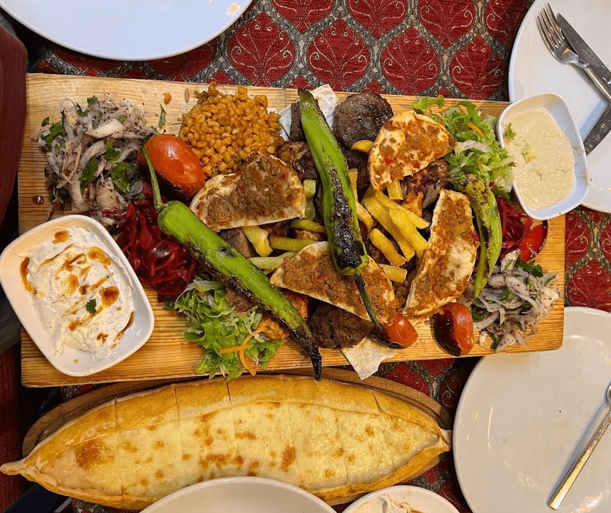 Special kebab platter served at Şirvan Sofrası
