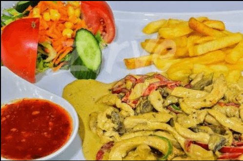 Chicken curry with rich sauce