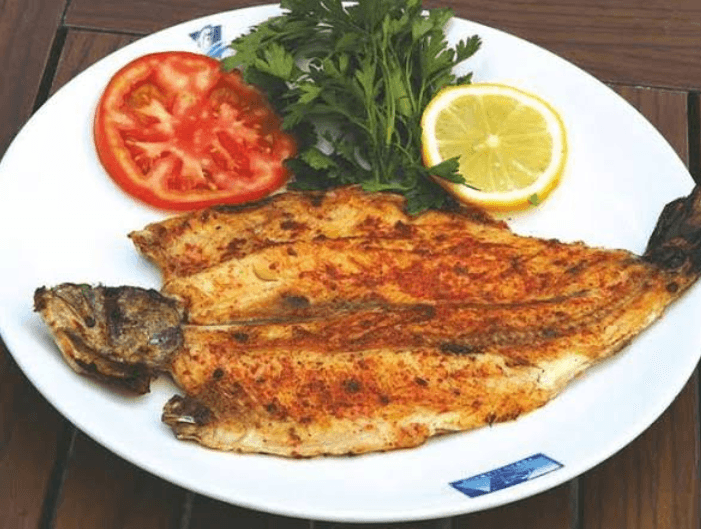 Limonlu ızgara alabalık