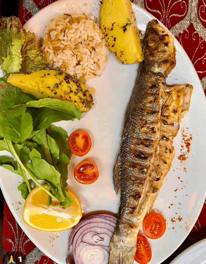 Limonlu ızgara levrek