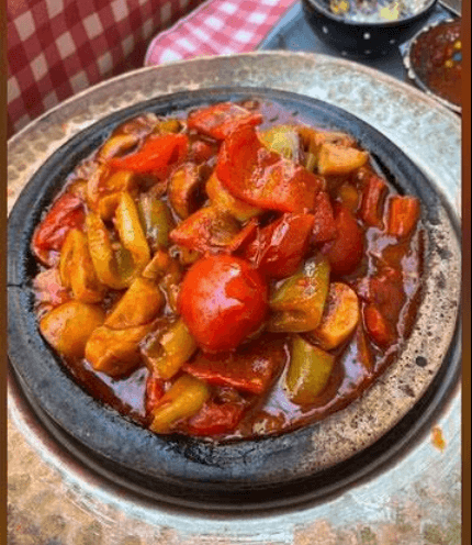 Vegetable casserole in tomato sauce