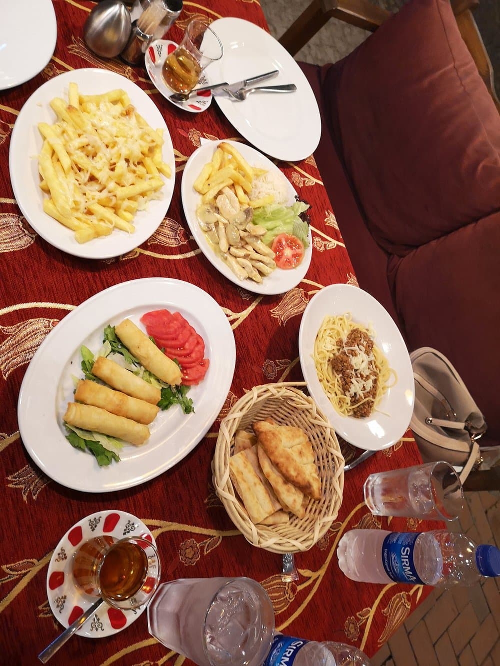 Turkish hot starters served warm