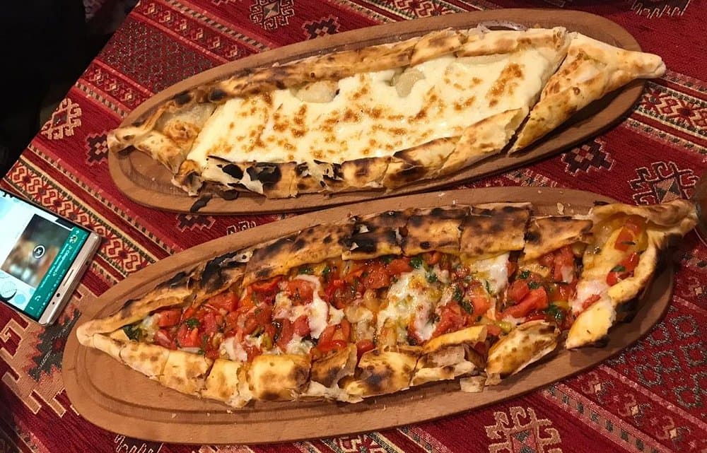Turkish pide and pizza from the oven