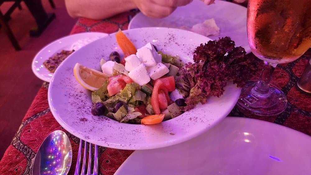 Fresh Turkish salad with herbs