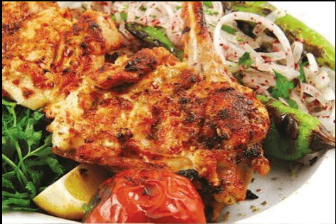 Grilled chicken chops